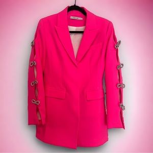 New never worn pink blazer Size L with the beautiful sparkly sleeve details